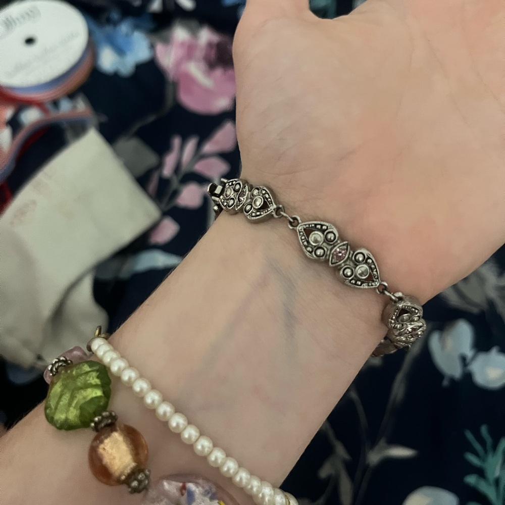 Vintage Elegant Silver Bracelet